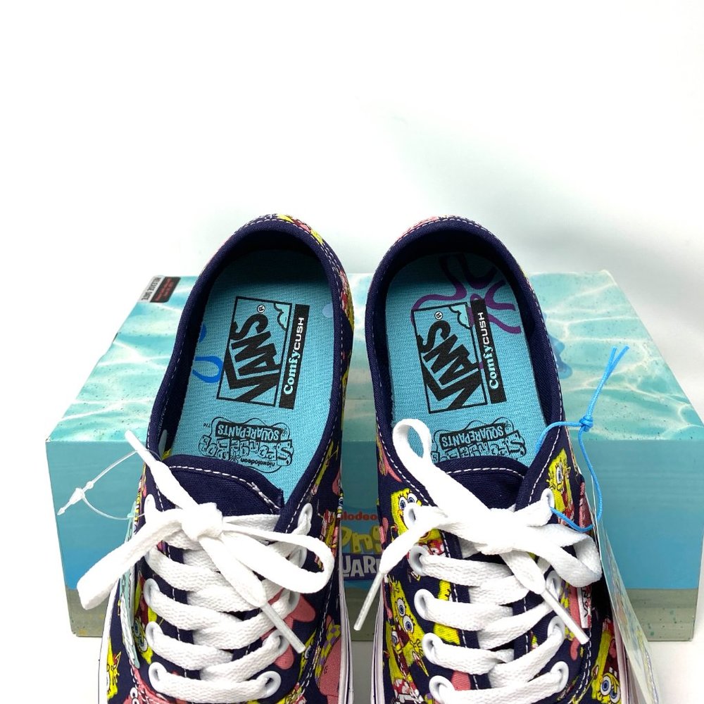 Vans SpongeBob Square Pants Women's Sizes COMFY CUSH Canvas Purple Collab - Picture 5 of 11